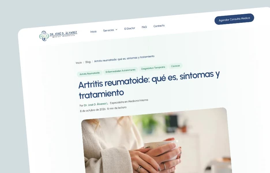 Blog de medicina interna do Dr. José D. Álvarez com artigos em áudio